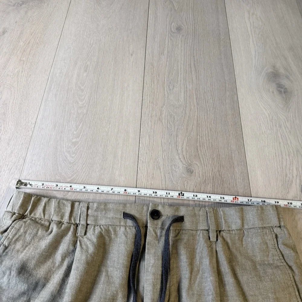 Todd Snyder Cropped Pants Drawstring Trousers Modern Chino Size XXL Green